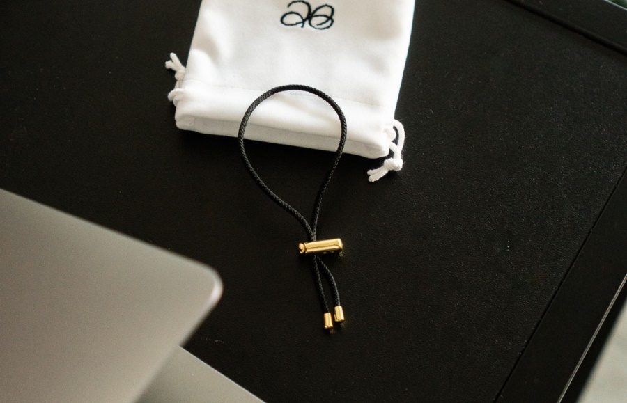 Cameron Cord Armband Schwarz Oliver Cabell