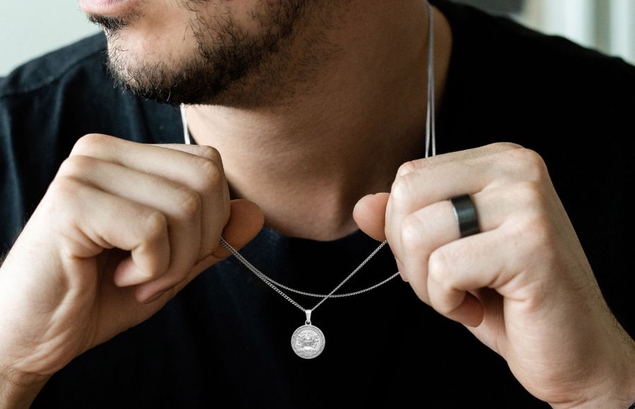 Medusa Anhänger Halskette Silber Oliver Cabell