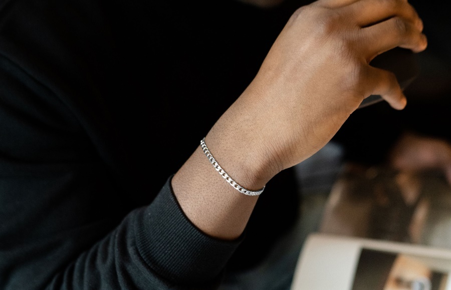 Oliver Cabell 4mm Kubanisches Kettenarmband Silber