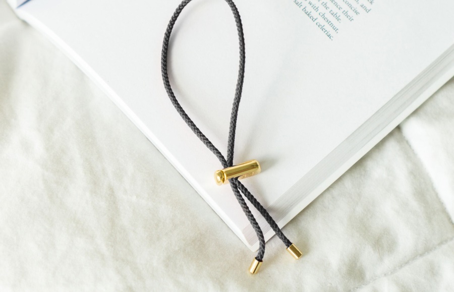 Oliver Cabell Cameron Kordelarmband Anthrazit