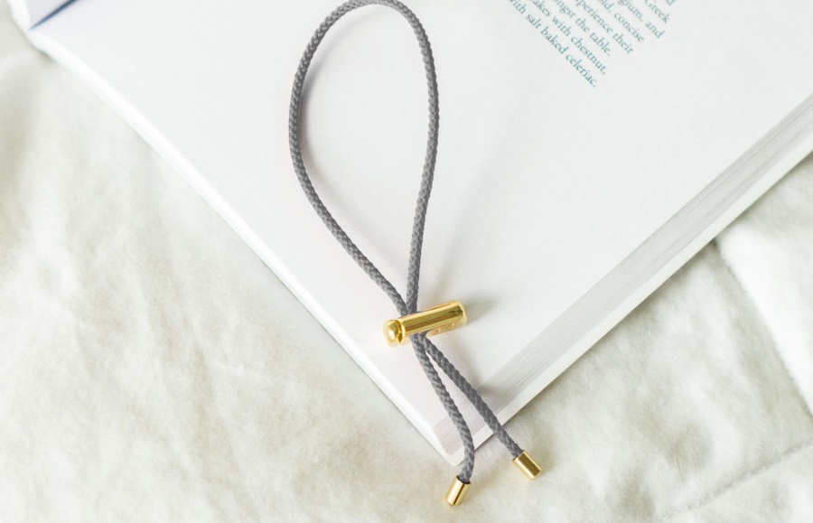 Oliver Cabell Cameron Kordelarmband Graue Materie