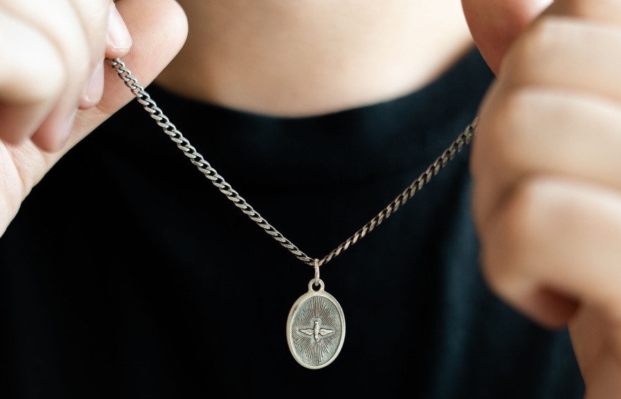 Oliver Cabell Taubenanhänger Halskette Silber