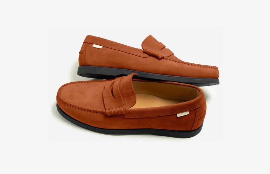 Penny Loafer Kastanie Wildleder Oliver Cabell