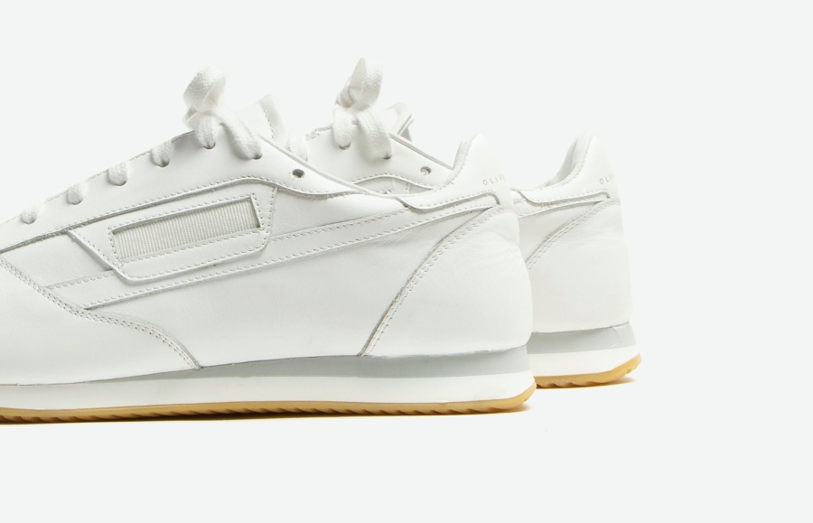 Trendiger Oliver Cabell Vintage Läufer Weiß